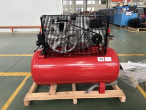 ضاغط هواء لويوي بقوة 2 حصان وضغط 10 بار وسعة 100 لتر يعمل بالحزام مع شهادة CE آلة ثقيلة 230 فولت/50 هرتز ضاغط هواء مكبسي - Product Image 2