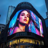 Panel LED Efek 3D Penuh Warna Komersial P2, Billboard Digital, Bisnis Swalayan, Pusat Perbelanjaan, Toko Ritel, Pendidikan
