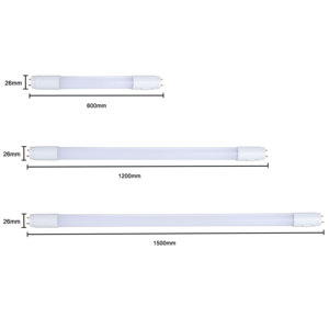 <span class=keywords><strong>Tube</strong></span> LED T8 en plastique intégral 1200 mm 18W, 3 températures de couleur sélectionnables, 4 pieds, certifié SAA RCM CE RoHS, direct usine - Product Image 2