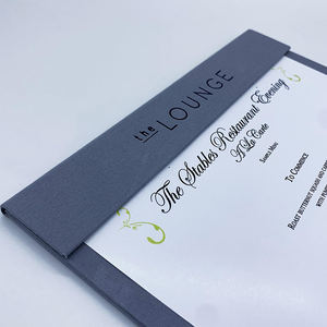 Menú de tela al por mayor con imán, cubierta de menú para restaurante, carpetas de menú de una sola página para restaurante - Product Image 2