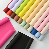 Papier de couleur unie, rouleau de papier d'emballage pour bouquet de fleurs de créateur coréen, fournitures de fleuriste imperméables, cadeau floral pour emballage