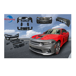 Kit carrosserie XLstyling pour <span class=keywords><strong>Dodge</strong></span> Charger, conversion et mise à niveau <span class=keywords><strong>SRT</strong></span>, pare-chocs avant et arrière, garde-boue, capot, spoiler, lifting - Product Image 1