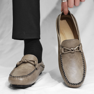 Sepatu pantofel pria kulit asli, <span class=keywords><strong>10</strong></span> nyaman kasual kualitas tinggi sepatu bisnis - Product Image 2