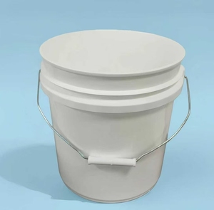 Seau en plastique <span class=keywords><strong>de</strong></span> 2,65 gallons/10 litres avec <span class=keywords><strong>couvercle</strong></span>, épaississement <span class=keywords><strong>de</strong></span> 75 mil, qualité alimentaire, large ouverture, durable, hermétique - Product Image 1