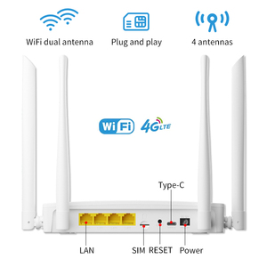4G Wifi 6 Крытый мобильный Wifi роутер 4 порта 4 антенна <span class=keywords><strong>SIM</strong></span>-карта 300 Мбит/с маршрутизатор Wifi 4g с <span class=keywords><strong>Sim</strong></span>-картой - Product Image 5