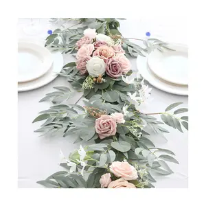 Ev için Ammy düğün süslemeleri yapay çiçekler düğün masa çiçekler zemin düğün centerpieces ev dekor aksesuarları
