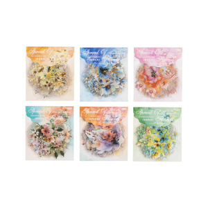 20 Light Vintage Watercolor Botanical <strong>Stickers</strong> Per Pack Flower <strong>Spread</strong> Series Decorative Handbooks with Halo Material Vintage - Product Image 5