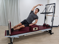 EMAX Reformer Pilates V2M en alliage d'aluminium, modèle le plus vendu, avec tour, certifié CE, en promotion