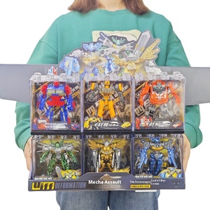 Independentemente Embalados Transparente Robô Modelo de Deformação Crianças Brinquedo <span class=keywords><strong>King</strong></span> <span class=keywords><strong>Kong</strong></span> Steel Armor War Dragon Training DIY Light Plastic - Product Image 5