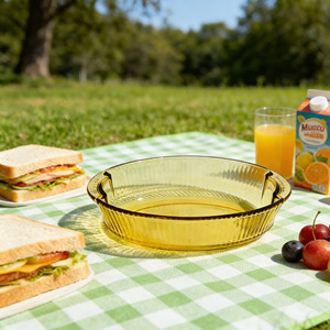 Bandejas para Hornear de Vidrio de Borosilicato Alto, Recipientes Ovalados para Alimentos para Hornear y Almacenar en Hornos - Product Image 4