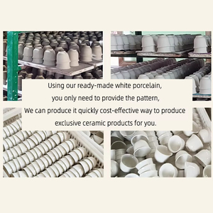 Custom Middle East Traditional 80ml 110ml Small Ceramic Porcelain Qahwa Kahwa Cawa <strong>Tea</strong> Coffee <strong>Cups</strong> 12pcs Set - Product Image 3