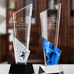 جائزة مخصصة للنجوم الكريستال والزجاج جوائز الموظفين السنوية تقدير الأعمال الهدايا التذكارية لوحة - Product Image 3