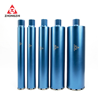 Broca de Diamante para Perforación en Húmedo ZHONGZHI Laser Weld Arix, 450 mm de Longitud, para Perforación Reforzada