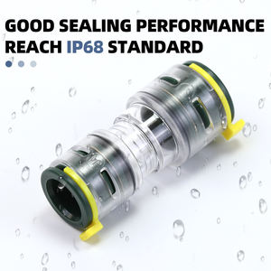 FPG HDPE микроканальный соединитель редуктор соединение прозрачные волоконно-оптические соединители аксессуары для прямой установки - Product Image 5