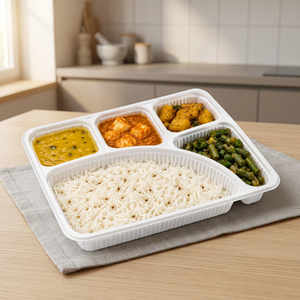 Caja de Comida de Polipropileno, Capacidad para 5 Comidas, Gama de Cajas de Comida - Lonchera al por Mayor para Preparación de Comidas, Bandejas de Catering y Más - Product Image 3