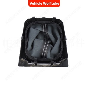 Poignée de levier de vitesses en cuir noir et blanc avec surpiqûres ergonomiques pour Volkswagen Golf 6, pièce de rechange Clh71108153 - Product Image 3