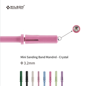 Mini mandril de banda de lijado-brocas de banda de lijado silenciosas de cristal con kits de pulido de uñas portátiles de baja vibración para belleza - Product Image 1