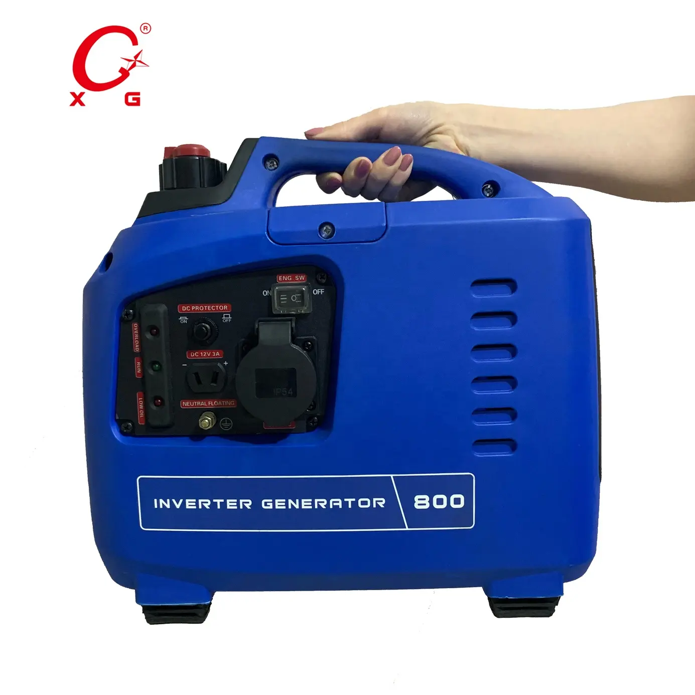 Ultra leggero tutto rame 4 tempi Mini benzina 1kVA Inverter portatile 800W generatore di Backup avviamento a strappo