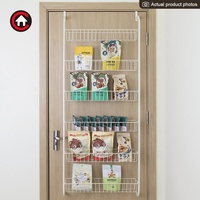 Vente chaude Multifonctionnel Cuisine Étagères À Épices 6 Niveaux Sur La Porte Étagère De Rangement Suspendu Armoire En Métal Garde-Manger Rack Organisateur