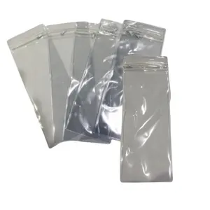 定制透明聚氯乙烯接发袋发饰包装聚氯乙烯促销收缩袋带拉链塑料胶印