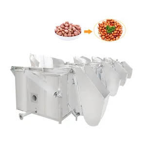Mesin penggorengan kacang mete industri penggoreng Gas bulat komersial profesional