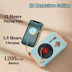 Haut-parleur rétro tendance 2025, boîte à <span class=keywords><strong>son</strong></span> sans fil <span class=keywords><strong>de</strong></span> haute qualité, mini haut-parleur portable vintage <span class=keywords><strong>avec</strong></span> <span class=keywords><strong>radio</strong></span> <span class=keywords><strong>FM</strong></span> - Product Image 5