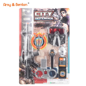 Ensemble de jouets de <span class=keywords><strong>police</strong></span> pour enfants, vente chaude, ensemble de jeu de rôle militaire pour enfants, jouets de simulation militaire, pistolets en plastique, cadeau pour enfants - Product Image 4