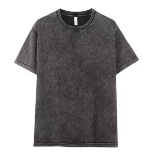 Camiseta <span class=keywords><strong>HAGO</strong></span> Unisex Vintage 100% Algodón, Cuello Caído, Estilo Casual, Personalizable con Logotipo, Etiquetas de Alta Calidad, Corte Holgado - Product Image 1
