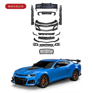 MAISALUN NEW ARRIVAL PP Material ZL1 Style Body Kit For Chevrolet Camaro converte front bumper grill rear bumper side skirts