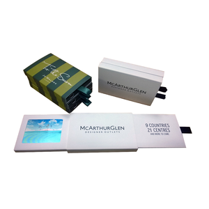 A5 hoặc A6 giấy 2.4 inch màn hình <span class=keywords><strong>LCD</strong></span> Mini Slider Video thẻ kinh doanh cho người kinh doanh - Product Image 1