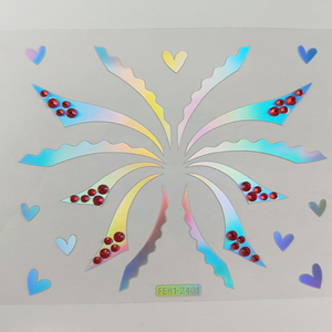 Autocollant de <span class=keywords><strong>tatouage</strong></span> laser Eyeliner personnalisé visage sexy <span class=keywords><strong>diamant</strong></span> maquillage waterpro de strass femmes couleur faux <span class=keywords><strong>tatouage</strong></span> temporaire - Product Image 4