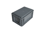 Boîte de manutention et caisses d'expédition en plastique robustes, empilables, recyclables, personnalisables en couleur et avec logo, 300*200*147mm