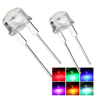 Lampe LED personnalisée 8 mm pour chapeau de paille, 0,5 W, grande diode LED SMT transparente couleur plombée, éclairage blanc naturel/chaud/froid, IRC 80, garantie 3 ans