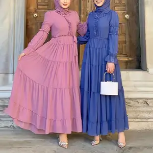 Großhandel Günstige Benutzer definierte Logo Neues Modell Damen Moderne Slamic Kleidung Türkische Robe Muslim Kleid