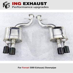 <span class=keywords><strong>ING</strong></span>-silenciador de tubo de escape de acero inoxidable, Colector de bajada para Ferrari 2009 GTO 599, 6,0 - Product Image 3