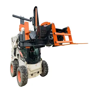 Excavator Mounted Firewood Processor Skid Steer Tractor Log Wood Processor With CE