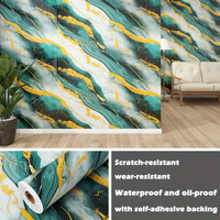 Papel Tapiz Autoadhesivo Grueso con Efecto de Ilusión 3D - Adhesivo Removible para Paneles de Pared con Diseño de Azulejos para Decoración de Paredes