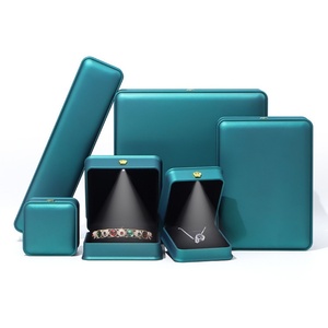 Light up Jewelry Box Custom logo Black Blue Colored Jewelry Box for Bangle with an <b>Led</b> Light Custom <b>Led</b> Jewelry Box - Product Image 2