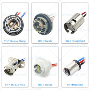 Nouveau support d'<span class=keywords><strong>ampoule</strong></span> 1157 BA15d pour lampes à double filament 12V, montage universel pour feux de freinage et feux de stationnement - Product Image 3