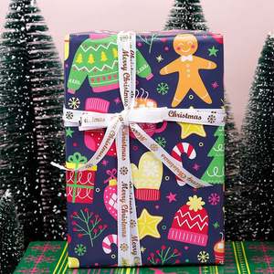 50x70cm กระดาษห่อของขวัญคริสต์มาสเคลือบซิลิโคนแบบใช้แล้วทิ้ง - Product Image 4