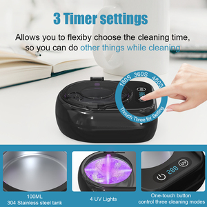 Dispositivo Dental 3 en 1 Personalizado <span class=keywords><strong>con</strong></span> Luz UV para Eliminar Manchas, Limpiar Dentaduras Postizas y Alineadores, <span class=keywords><strong>Limpiador</strong></span> Dental Ultrasónico <span class=keywords><strong>con</strong></span> Irrigador Bucal - Product Image 1