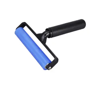 Many Size Dust Remove Silicon sticky roller with plastic handle
