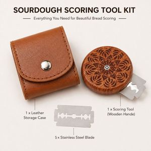 Outil de découpe de pâte rond en bois professionnel personnalisé avec logo, pour boulanger artisanal, cadeau promotionnel pour la pâtisserie, vente en gros - Product Image 5