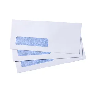 #10 105X241MM लिफाफा पैसे खिड़की के साथ कागज लिफाफा पैकेजिंग छोटे कागज लिफाफा