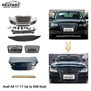 Kit de Carrocerí<span class=keywords><strong>a</strong></span> Completo Restart Facelift, de <span class=keywords><strong>Antiguo</strong></span> <span class=keywords><strong>a</strong></span> Nuevo, para <span class=keywords><strong>AUDI</strong></span> A8 2011-2018, Actualización al Estilo RS8 |   Combinación Perfecta |   Molde Original para Apertura de Puertas de Automóviles - Product Image 1
