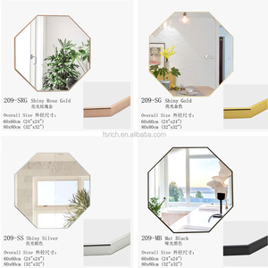 Hotel Project <strong>Mirror</strong> Bulk Order Wholesale OEM Factory Price Nordic Style Rose Gold Home Decor Wall <strong>Octagonal</strong> Shaped <strong>Mirror</strong> - Product Image 2