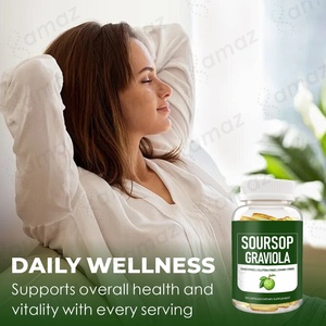 Amaz OEM Organic <strong>Graviola</strong> Soursop Leaf Softgel <strong>Capsules</strong> Private Label Immune and Gut Health Supplement <strong>Graviola</strong> Soursop Softgel - Product Image 3