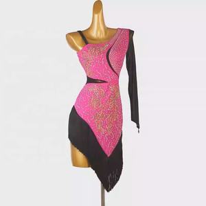 Vestido de Baile Latino para Mujer, de Seda/Algodón con Diamantes Austriacos, Nuevo Vestido Profesional de Alta Gama para Competencia de <span class=keywords><strong>Rumba</strong></span> - Product Image 1