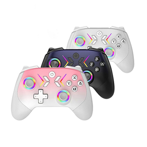 Tombol Tekan Senyap Baterai 1000mAh Joystick RGB <span class=keywords><strong>Pink</strong></span> Pengontrol <span class=keywords><strong>Game</strong></span> untuk PC - Product Image 6