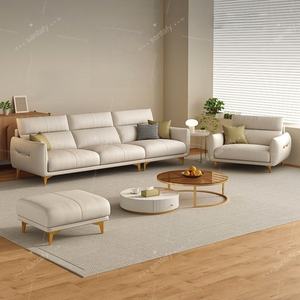 Elegante Divano Letto per Soggiorno e Appartamento, Divano Componibile Moderno con Legno Massello e Tessuto, Durevole e Confortevole - Product Image 5